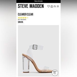 Steve Madden clearer clear heels